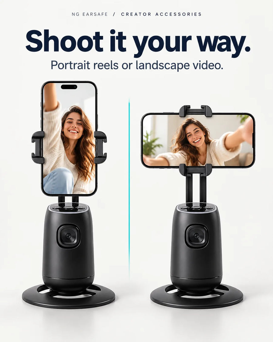 Shoot it your way: portrait reels or landscape video on NG FollowMe 360