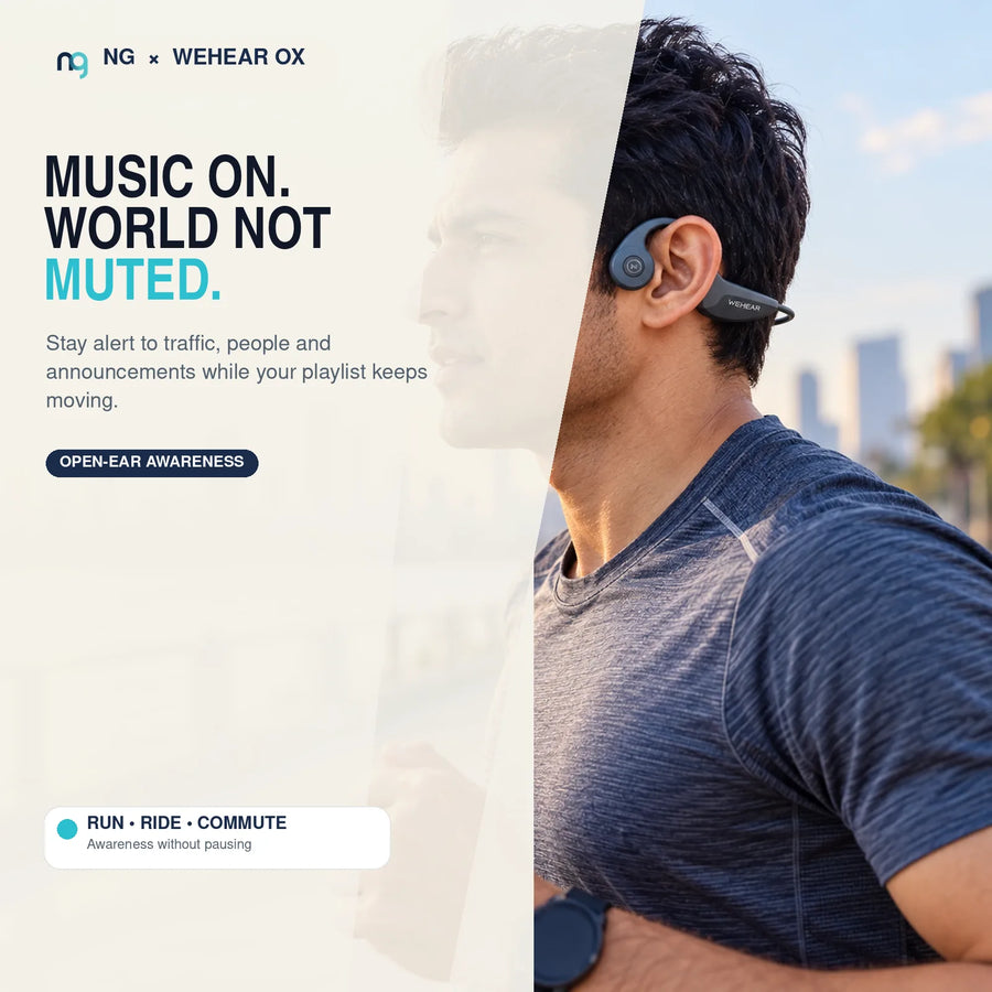 NG x WeHear OX — full situational awareness open ear
