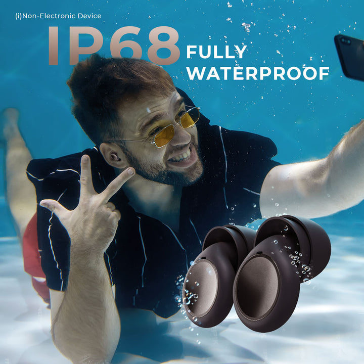 NG EarSafe IP68 waterproof reusable earplugs for swimming and noise reduction while traveling.