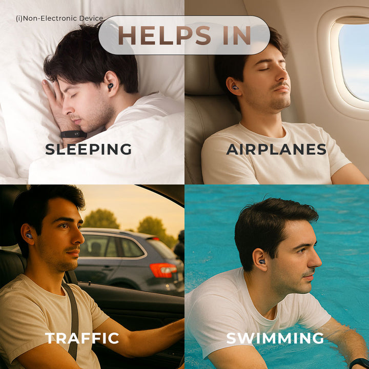 Reusable earplugs for sleeping, airplanes, traffic and swimming – NG EarSafe noise reduction