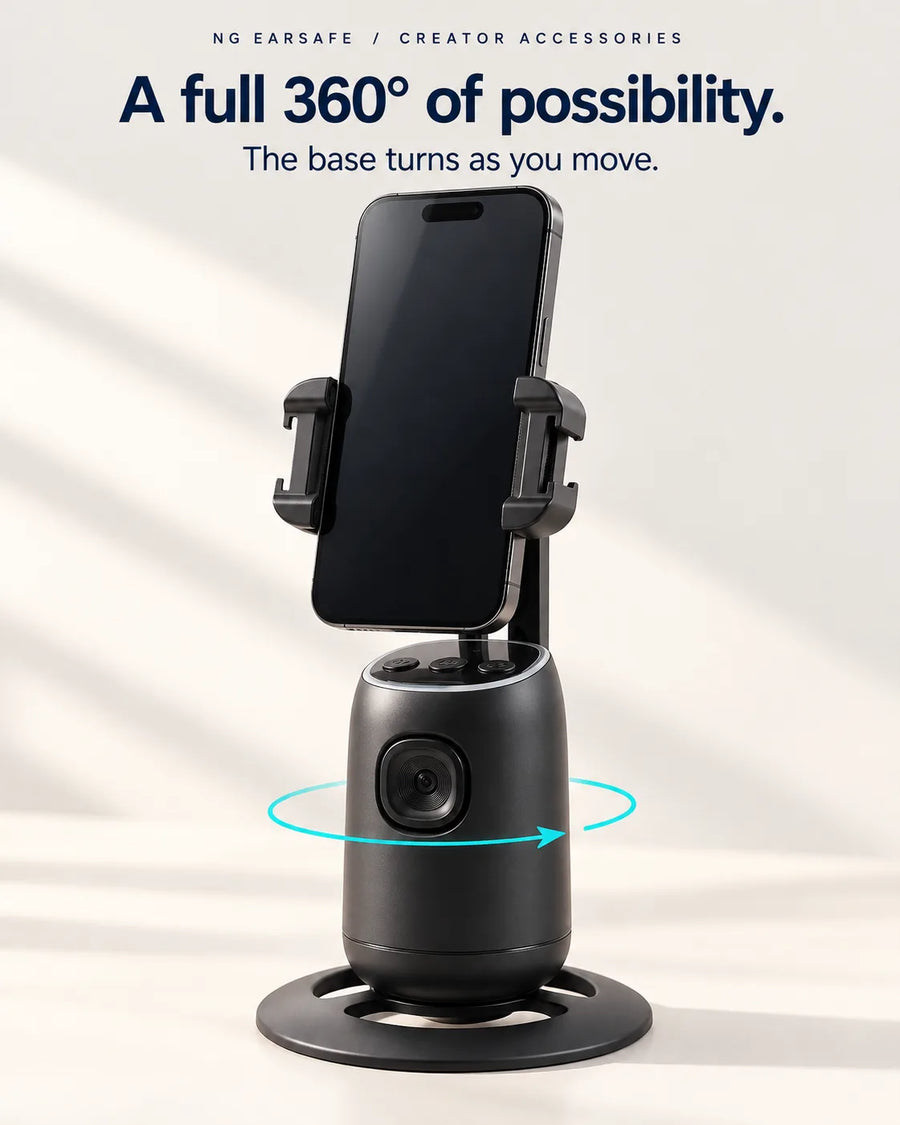 A full 360 degrees of possibility: the NG FollowMe 360 base turns as you move