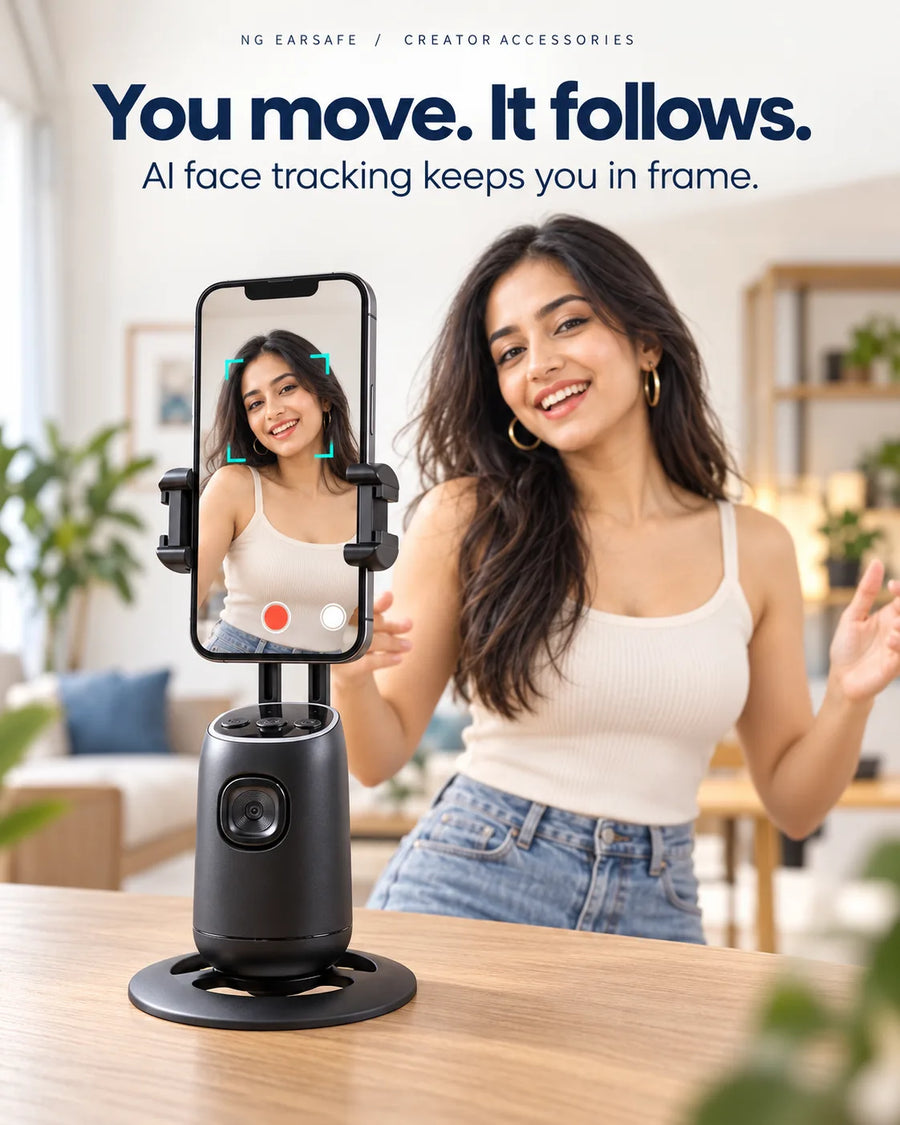You move, it follows: AI face tracking keeps you in frame